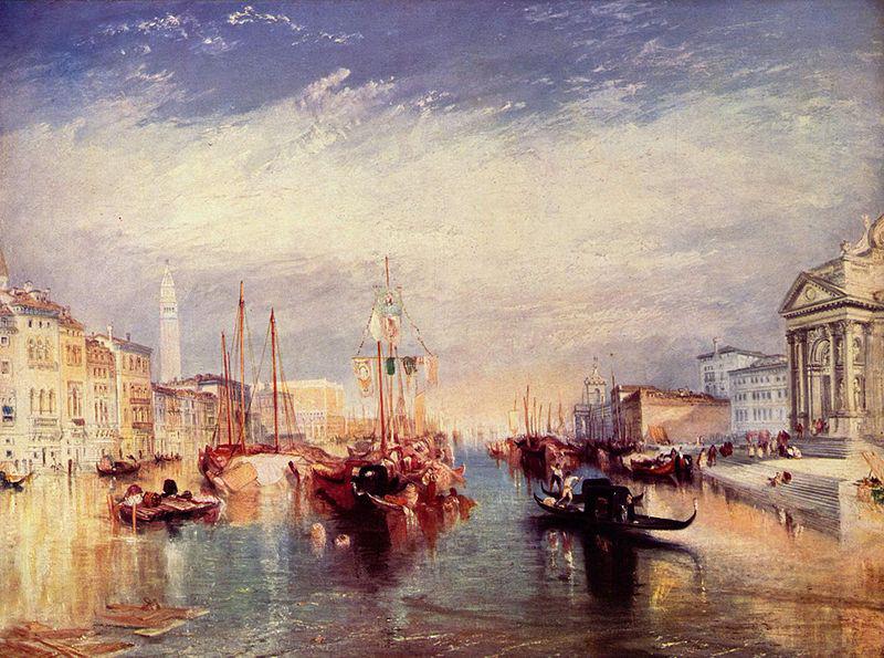 Joseph Mallord William Turner Canal Grande in Venedig oil painting picture
